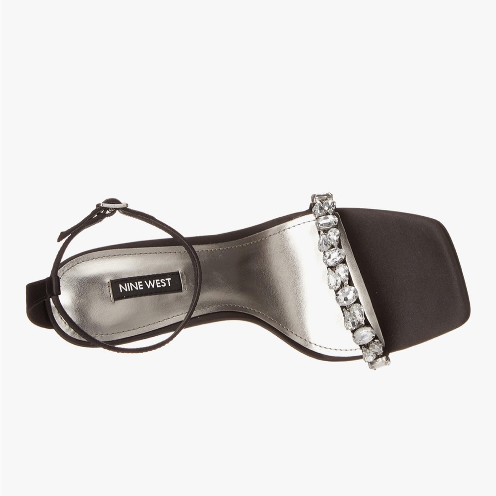 Nine West Jazmin Crystal Ankle Strap Heels